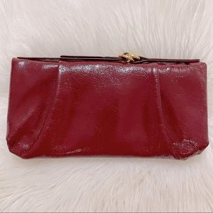 HOBO International Patent Leather Clutch Wallet